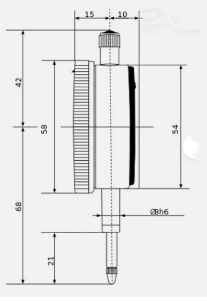 Messuhr | Zünduhr | Zündzeitpunkt | Zündeinstelluhr | 0-10 mm, Auflösung 0,01 mm