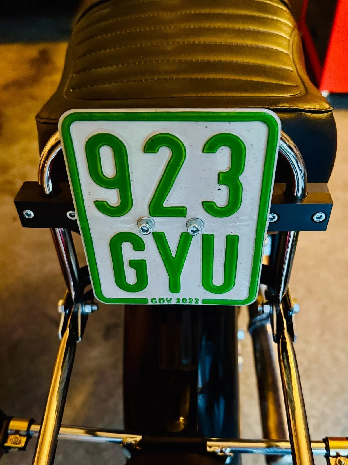Nummernschild / Kennzeichen -halter für Simson S51 /S50/Enduro - schwarz