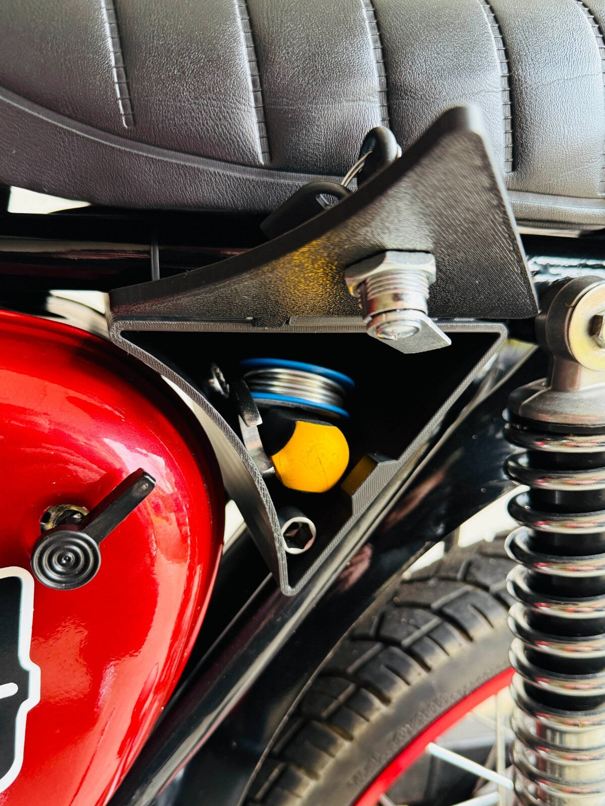 Simson S51 | S50 Werkzeugfach, Toolbox - abschließbarer Kofferraum
