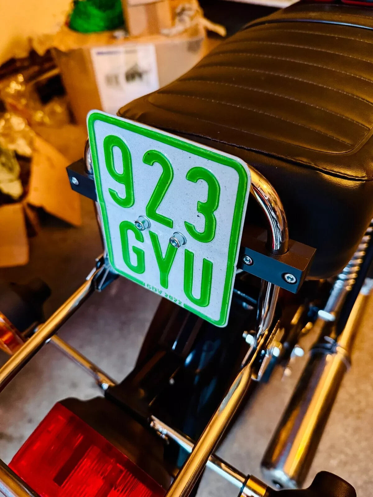Nummernschild / Kennzeichen -halter für Simson S51 /S50/Enduro - schwarz