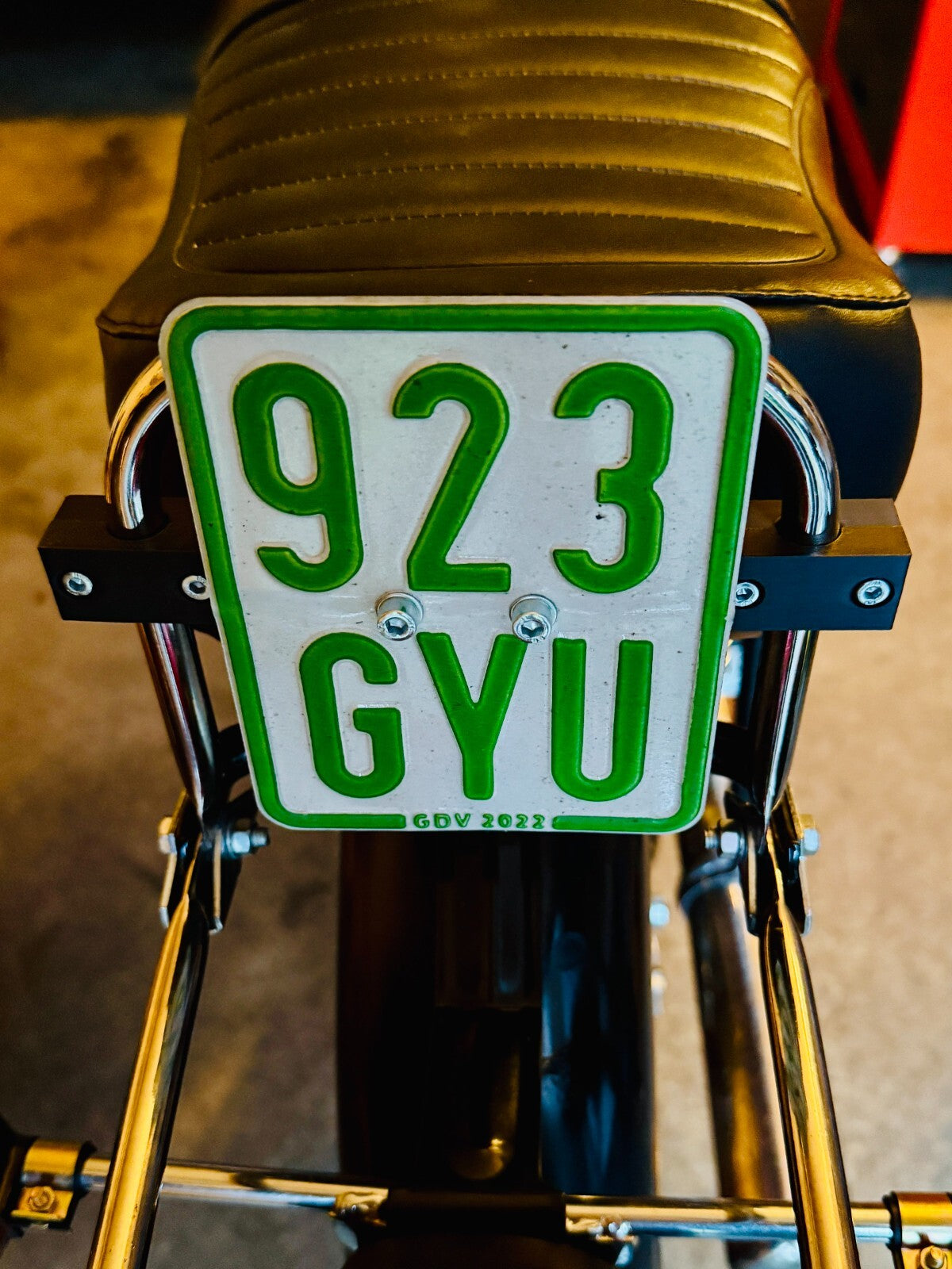 Nummernschild / Kennzeichen -halter für Simson S51 /S50/Enduro - schwarz