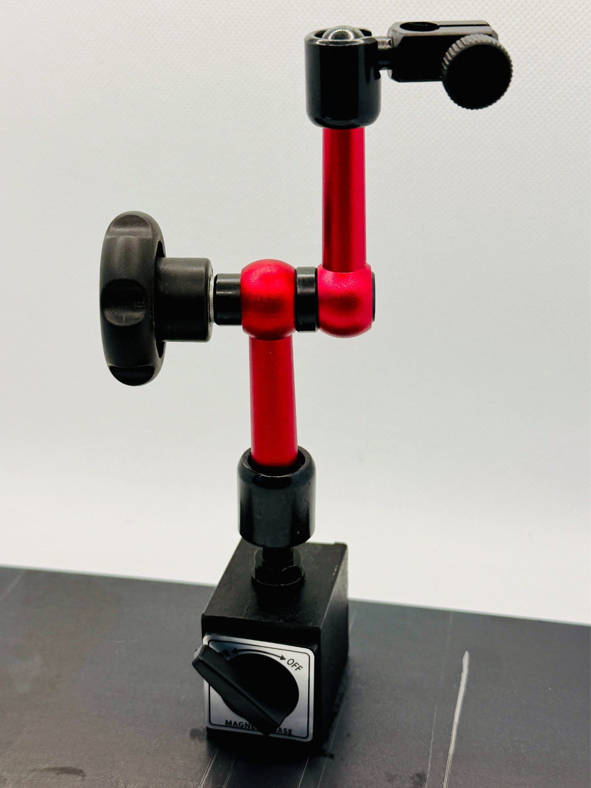Magnetstativ mit Messuhr | Messuhrhalter magnetisch | für 8 mm & 10 mm Schaft