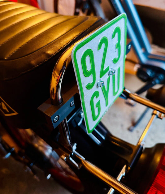 Nummernschild / Kennzeichen -halter für Simson S51 /S50/Enduro - schwarz